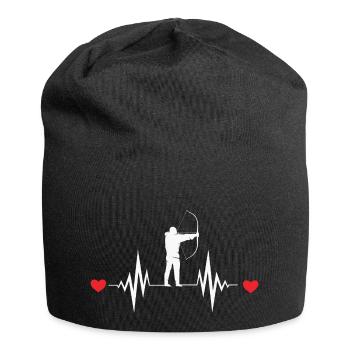 Bogenschießen Heartbeat Bow Hunting - Jersey-Beanie - Schwarz - Vorne