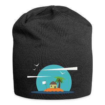 Sommer - Jersey-Beanie - Schwarz - Vorne