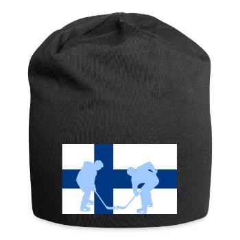 La Finlande, mon pays, mon drapeau ! - Bonnet en jersey - noir - Devant