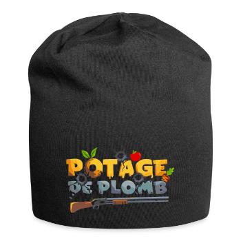 Potage de PLomb - Bonnet en jersey - noir - Devant