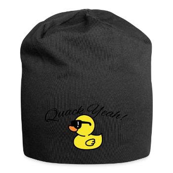 Femmes Quak Yeah Funny Duck - Bonnet en jersey - noir - Devant