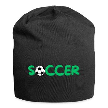 Soccer - Jersey-Beanie - Schwarz - Vorne