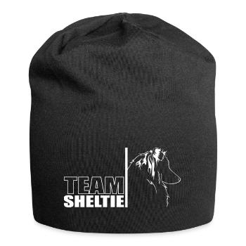 TEAM Sheltie Hunde Hund Shetland Sheepdog Wilsigns - Jersey-Beanie - Schwarz - Vorne