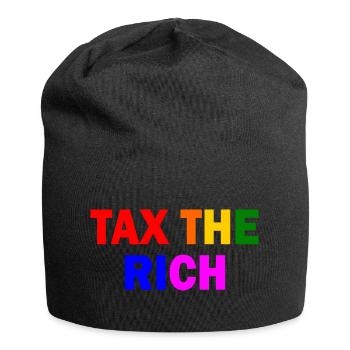 Tax the rich - Jersey-Beanie - Schwarz - Vorne