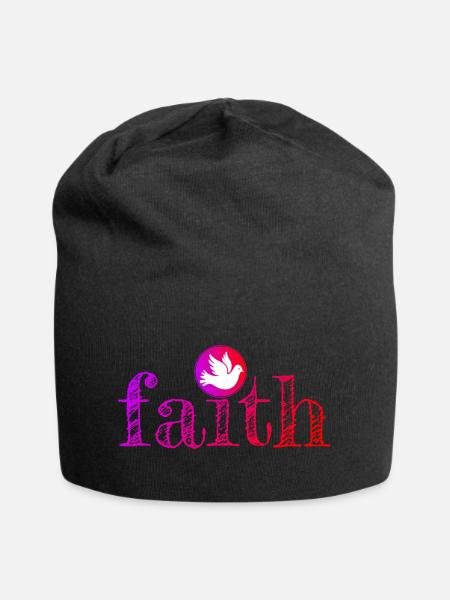 Faith - Jersey-Beanie - Schwarz