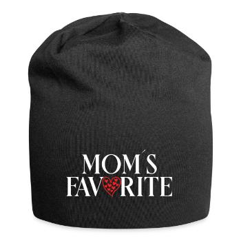 Le chéri de Maman Enfant Préféré - Bonnet en jersey - noir - Devant