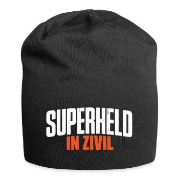 Superheld In Zivil Superhero Superhelden Kostüm - Jersey-Beanie - Schwarz - Vorne