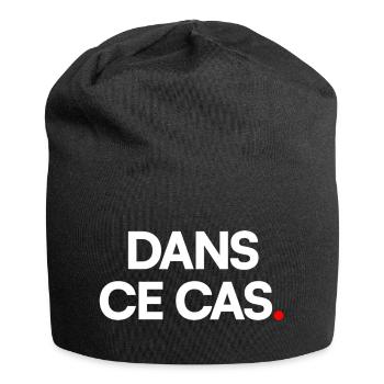 Dans ce cas - Bonnet en jersey - noir - Devant