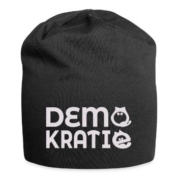 Démocratie des chats - Bonnet en jersey - noir - Devant