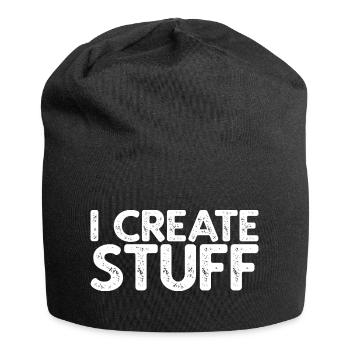 I Create Stuff - Jersey-Beanie - Schwarz - Vorne