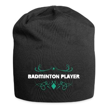 Conception des ornements pour joueurs de badminton - Bonnet en jersey - noir - Devant