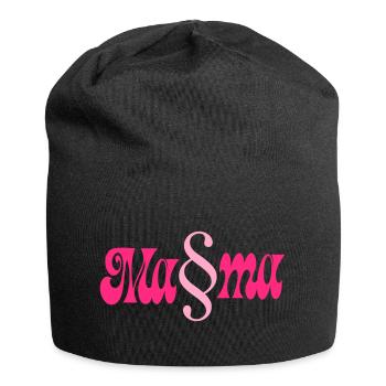 Jura Mama Gesetze - Jersey-Beanie - Schwarz - Vorne