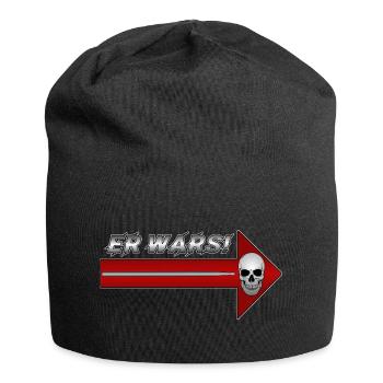 Düsterer Schädelpfeil mit Stab Er Wars - Jersey-Beanie - Schwarz - Vorne