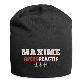 Maxime Apéroréactif – Humorgeschenk - Jersey-Beanie - Schwarz - Vorne
