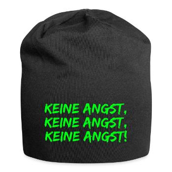 KEINE ANGST, MUT GEGEN RECHTS, WIDERSTAND, FCK NZS - Jersey-Beanie - Schwarz - Vorne