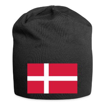Dänemark - Jersey-Beanie - Schwarz - Vorne