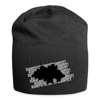 Das Ruhrgebiet - Jersey-Beanie - Schwarz - Vorne