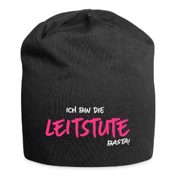 Ich bin die Leitstute - Jersey-Beanie - Schwarz - Vorne