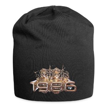 1986 Metall flüssig - Jersey-Beanie - Schwarz - Vorne