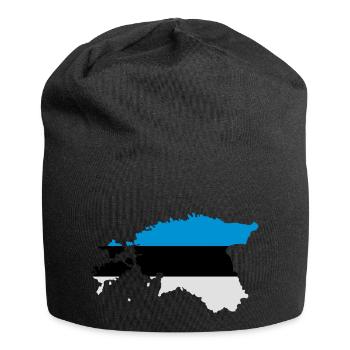 Estland - Jersey-Beanie - Schwarz - Vorne