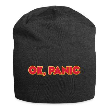 Ok, panic - Jersey Beanie - charcoal grey - Front