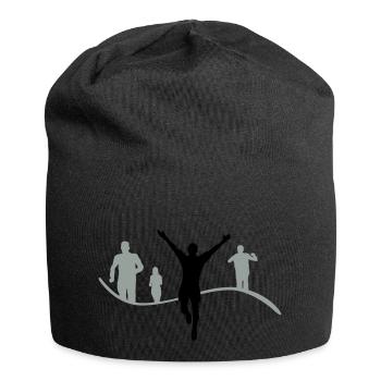 Joggen Gruppe - Jersey-Beanie - Schwarz - Vorne