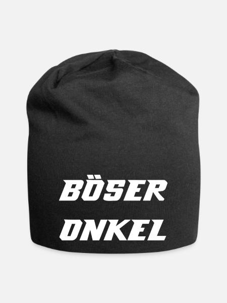 Böser Onkel - Jersey-Beanie - Schwarz