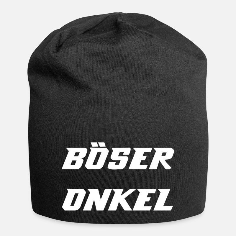 Böser Onkel - Jersey-Beanie - Schwarz