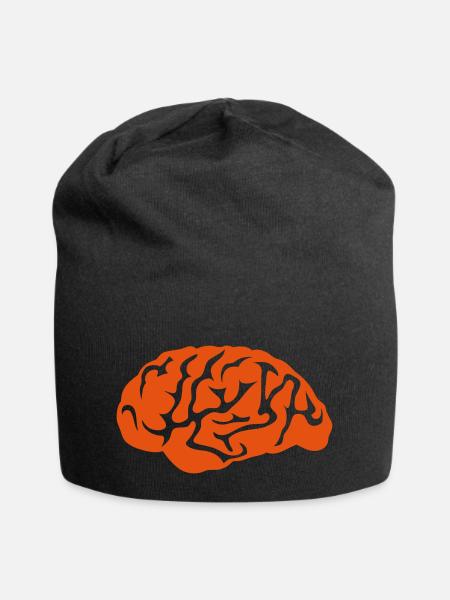 Gehirn gehirn - Jersey-Beanie - Schwarz