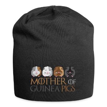Mutter von Meerschweinchen - Jersey-Beanie - Schwarz - Vorne