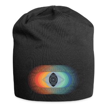 Oeil (cercles) - Bonnet en jersey - noir - Devant