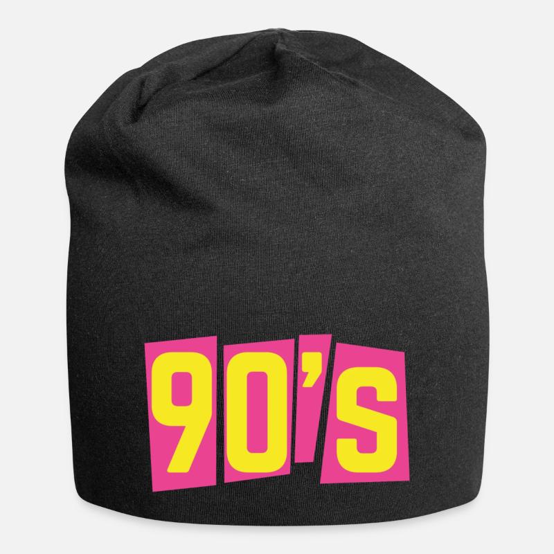 90s nineties 90s old school - Jersey Beanie - black