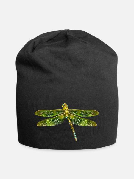Libelle - Jersey-Beanie - Schwarz