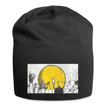Magisches Turin - Jersey-Beanie - Schwarz - Vorne