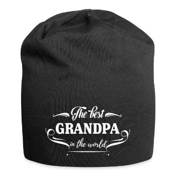 The best grandpa in the world, meilleur grand père - Bonnet en jersey - noir - Devant