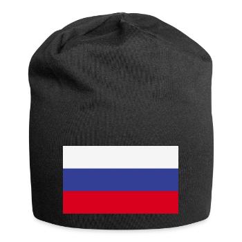Russia Coat of Arms Russian Flag Rossiya Country Russian - Jersey Beanie - black - Front