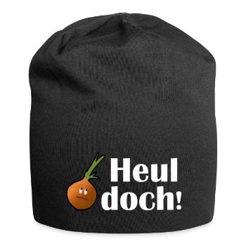 Zwiebel Heul doch - Jersey-Beanie - Schwarz - Vorne