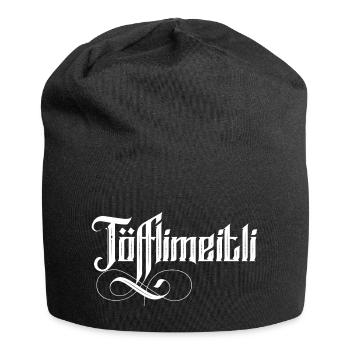 Schweizerdeutsch Motorradfahrerin Töfflimeitli - Jersey-Beanie - Schwarz - Vorne