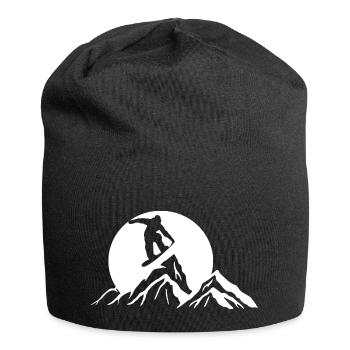 Snowboard Snowboarder - Jersey-Beanie - Schwarz - Vorne