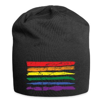 Pride LGBT LGBTQ Queer Ally Gay Lesbiennes Vintag - Bonnet en jersey - noir - Devant