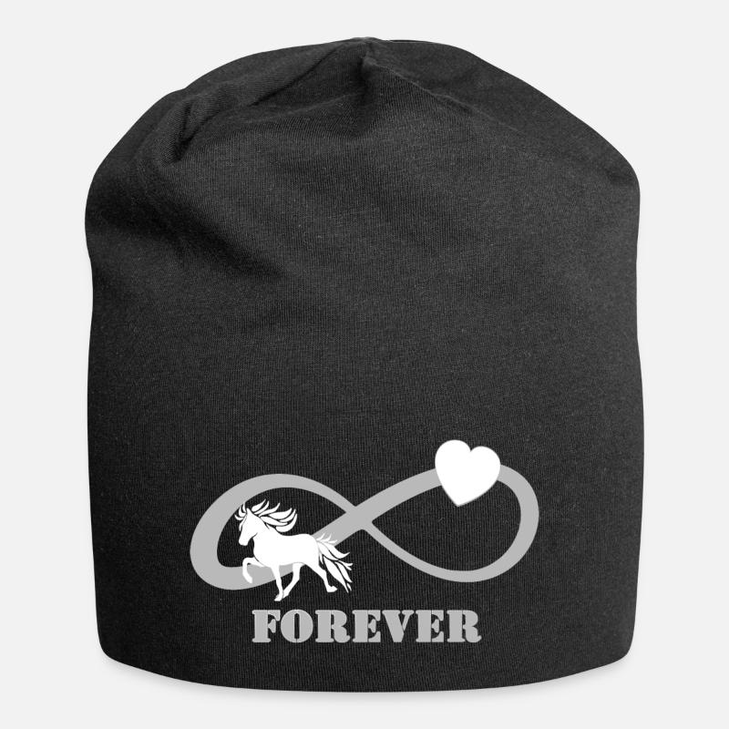 FOREVER Hell Isländer mit Herz - Jersey-Beanie - Schwarz