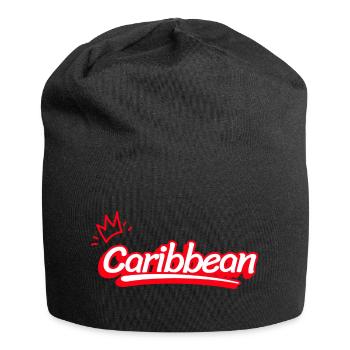 Caribbean in Red - Jersey Beanie - black - Front