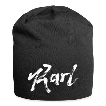Karl - Jersey Beanie - black - Front