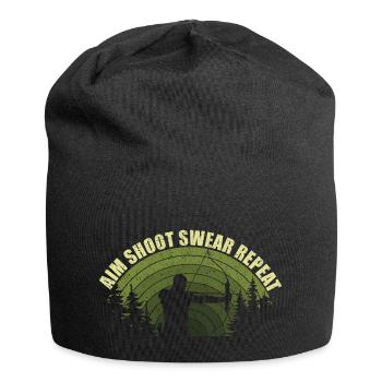 Fun archery bow hunting bowhunter bowhunting bow - Jersey Beanie - black - Front