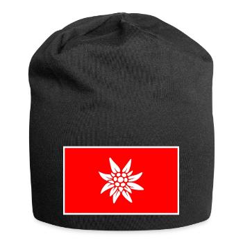 Swiss flag - Jersey Beanie - black - Front