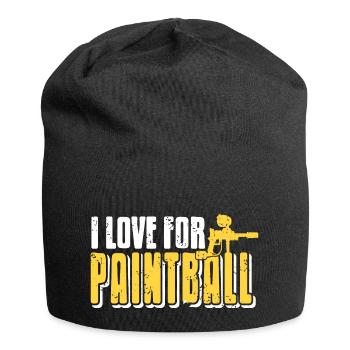 I Love For Paintball Retro Vintage Baller T-Shirt - Jersey-Beanie - Schwarz - Vorne