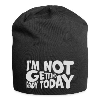 ne pas se préparer aujourd’hui - Bonnet en jersey - noir - Devant