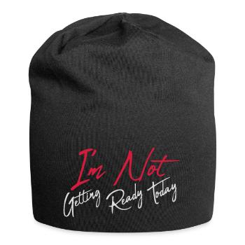 ne pas se préparer aujourd’hui - Bonnet en jersey - noir - Devant