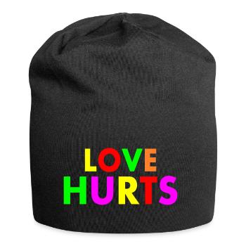 Love hurts - Jersey Beanie - black - Front
