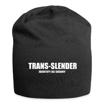 citation drôle trans slender - Bonnet en jersey - noir - Devant